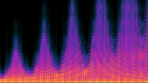 Spektrogramm einer Acid-Line im Techno
